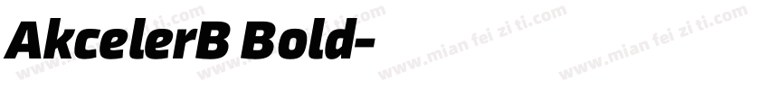 AkcelerB Bold字体转换